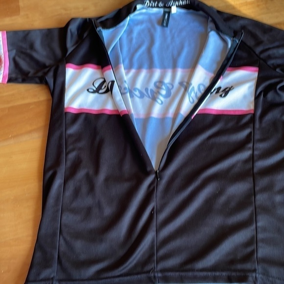 DNA CYCLING bike jersey black white pink L short sleeve - Picture 5 of 9